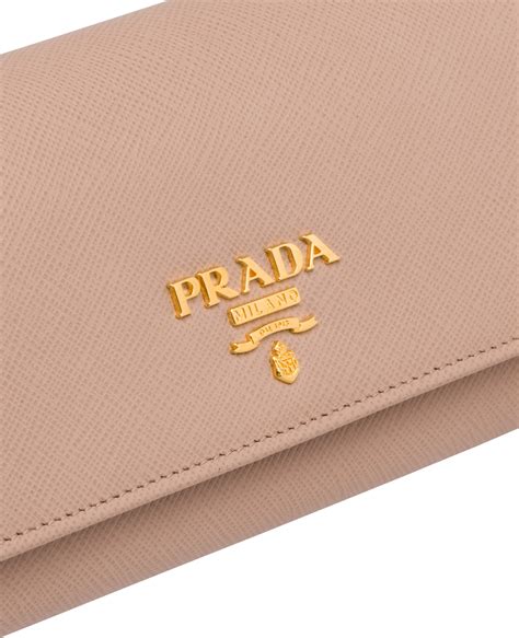 saffiano leather wallet prada